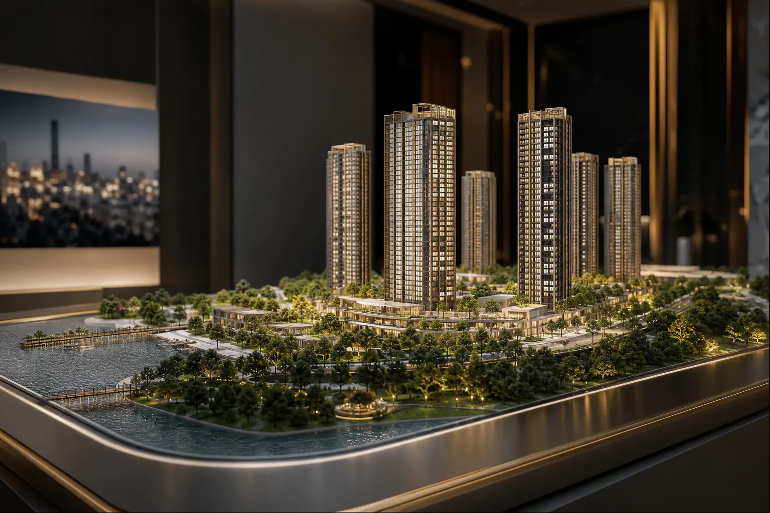 深圳销售中心建筑实体模型大图